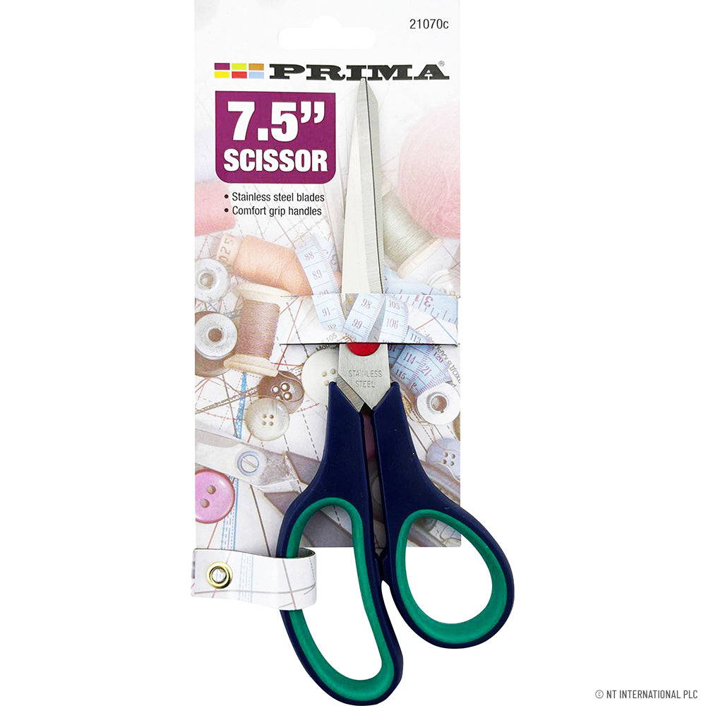 Ciseaux en acier inoxydable de qualité supérieure de 19 cm (7,5 po) avec poignée confortable.