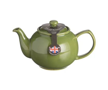 Théière vert olive 6 tasses | Théière élégante en céramique pour infuser