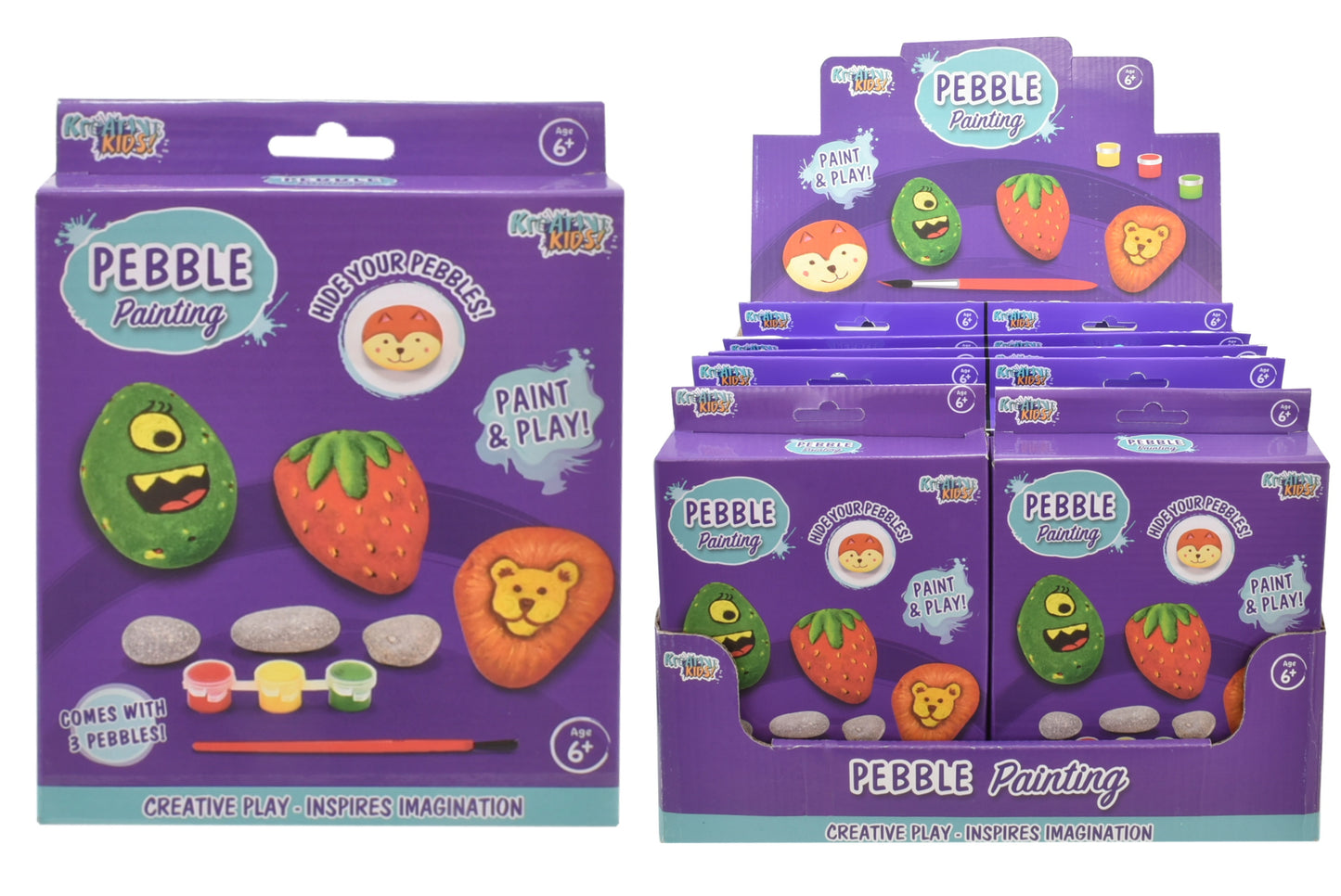 Explorez votre créativité avec notre kit de peinture sur roche vibrant et coloré