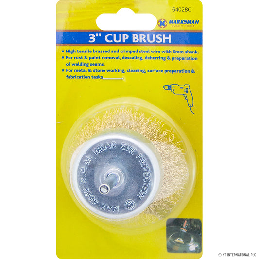 3" Wire Cup Wheel Brush - Precision Cleaning and Surface Preparation - Shop Now!