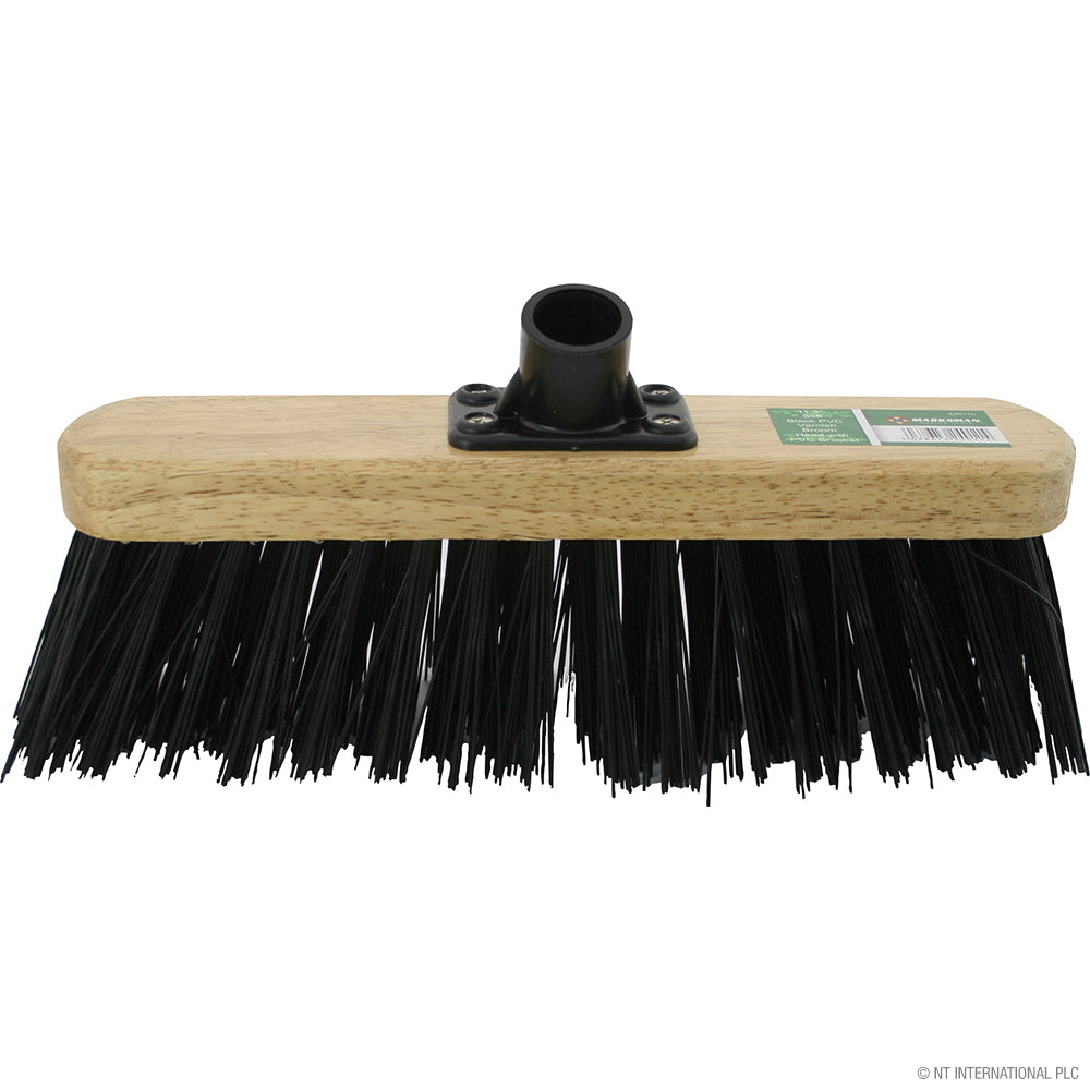 Tête de balai brosse en PVC rigide noir de haute qualité de 30 cm - Varni | Accessoire de nettoyage durable.