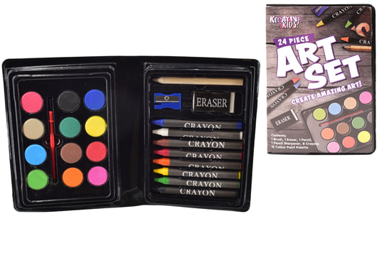 Explore Creativity with Our 24pc Art Set in Display Box
