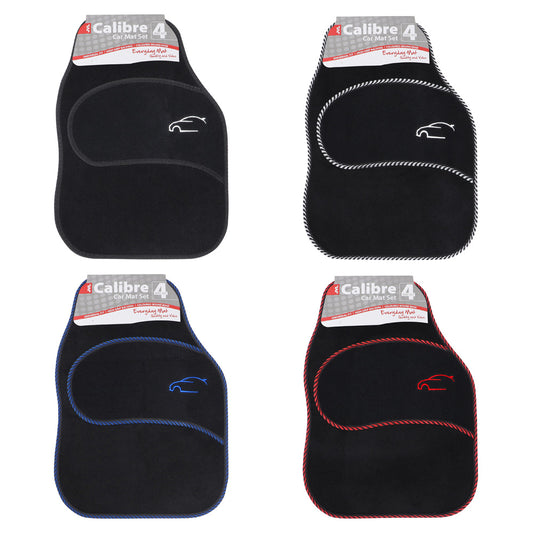 Enhance Your Ride with Dash 4 Pcs Car Mat Set in Light Purple.