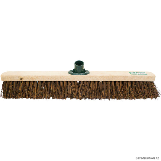 24" Bassine Broom Brush Head - Round Edges | Heavy Duty Sweeping Accessory.