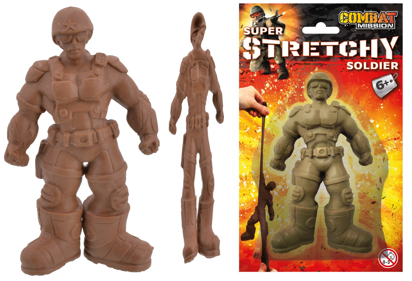 Figurines de Soldats Super Extensibles - « Mission Combat » - 2 Personnages Assortis