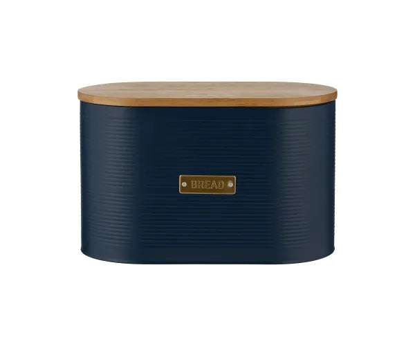 Conservez la fraîcheur de votre pain avec la boîte à pain Otto Navy | Rangement élégant pour votre cuisine.