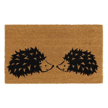 Paillasson Hérisson en Coco avec envers en Latex - 45x75cm | Tapis d'entrée durable.