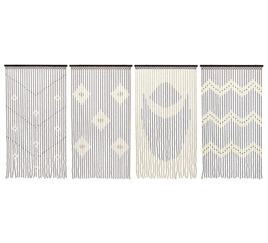 Tuscany Beaded Door Curtains - Vibrant Assorted Designs 90x180cm.