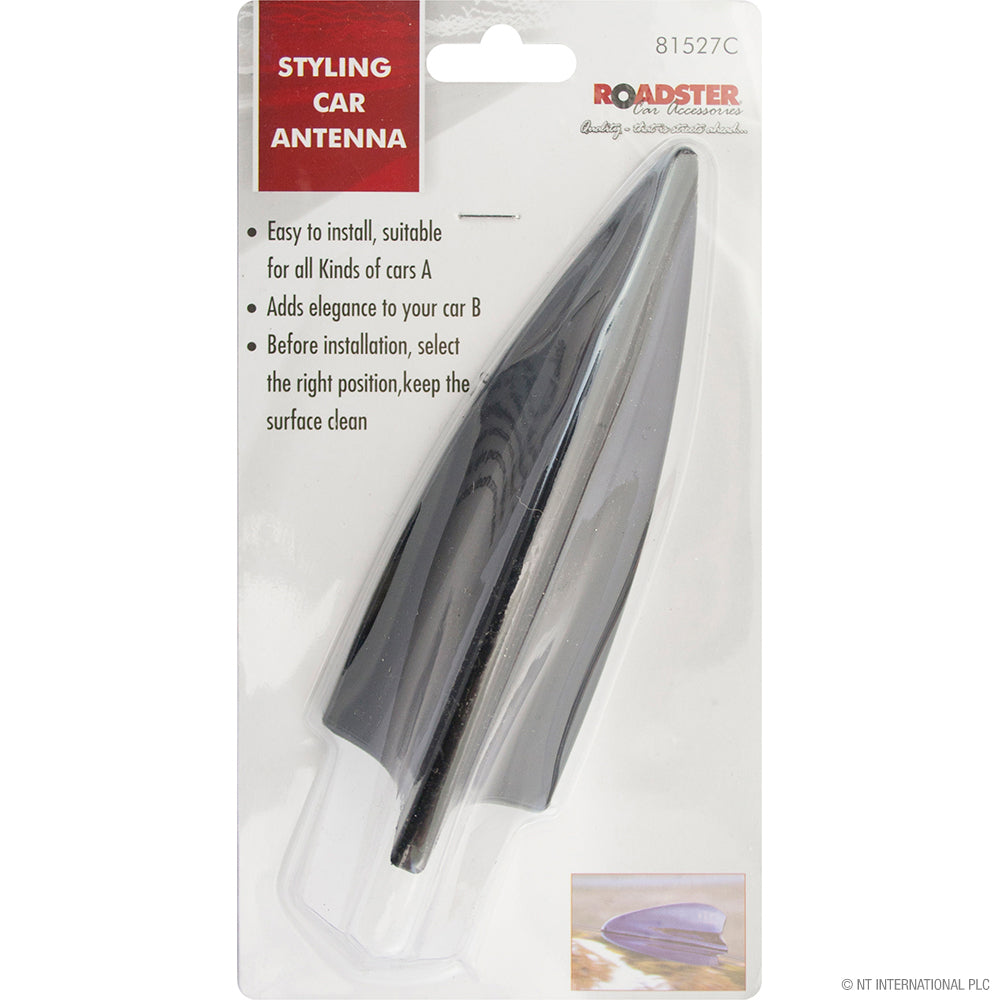 Enhance Your Car's Look with Shark Fin Style Antenna - Black.