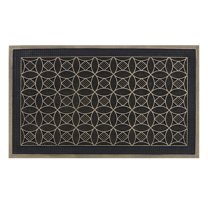 Tapis à picots en caoutchouc Havana - Cercles 45x75cm : Solution de revêtement de sol durable intérieur/extérieur.