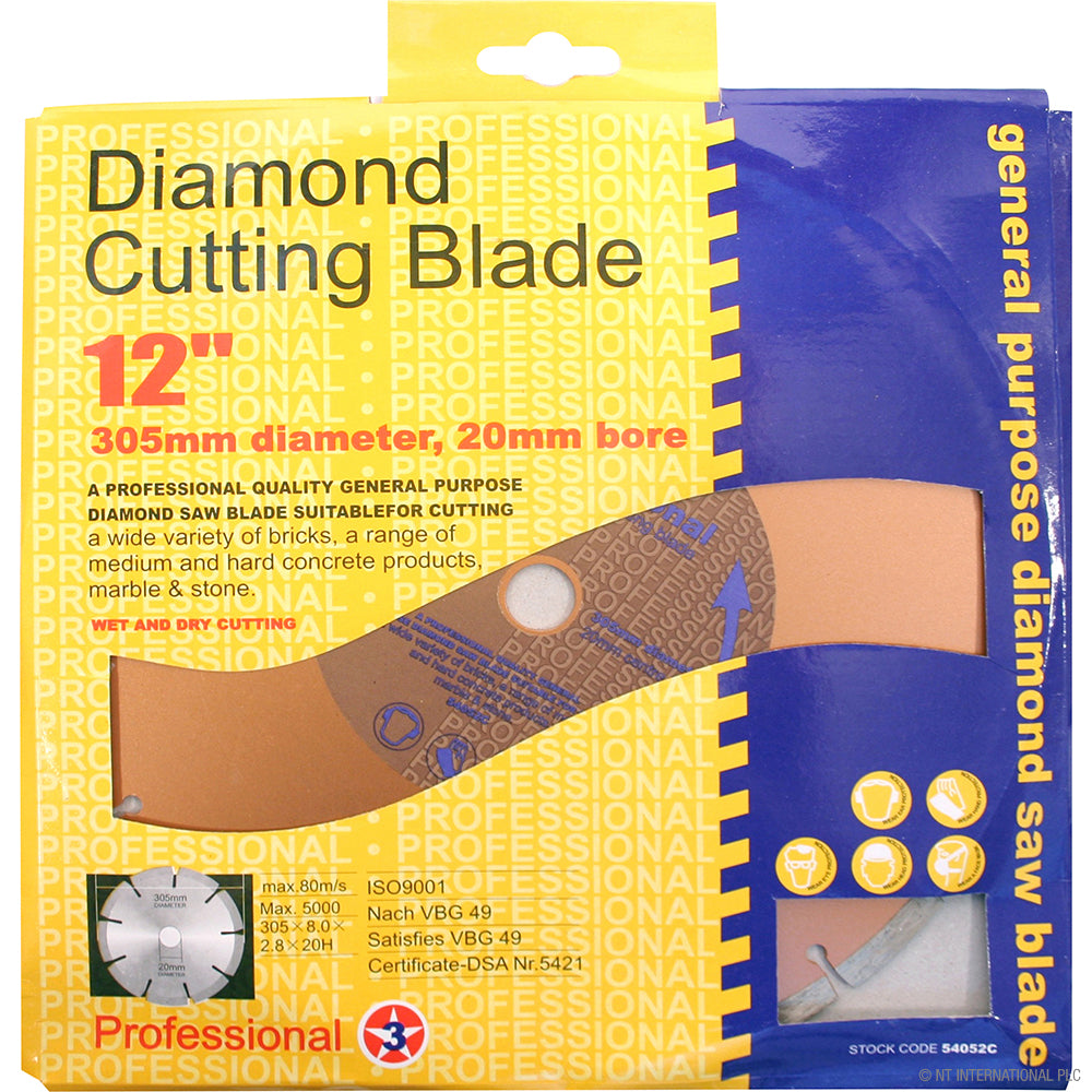 LAME DE COUPE DIAMANTÉE 12”