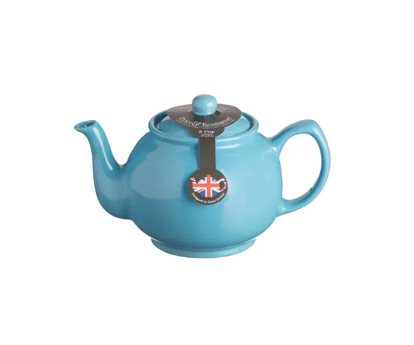 Théière bleue 6 tasses – Théière élégante en céramique pour un service parfait