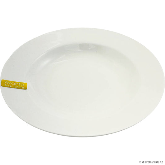 Assiette creuse premium 20 cm (8") - Collection élégante en New Bone China pour une table raffinée.