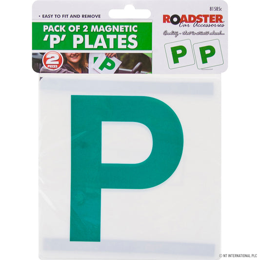 Get Noticed with 2pc Magnetic "P" Plates | Easy-to-Use Car Signage.