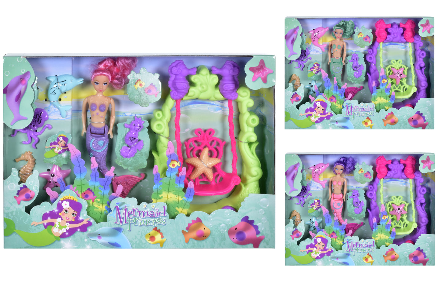 Ensemble de jeu Enchanting Mermaid & Swing pour des aventures imaginatives