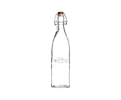 Bouteille carrée Premium Clip Top 0,55L | Solution de rangement élégante.