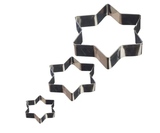 Découvrez un lot de 3 mini-emporte-pièces étoiles pour la pâte à sucre | Sublimez vos créations de pâtisserie.