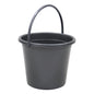 10 Litre Round Recycled Plastic Bucket - Grey | Eco-Friendly Storage Solution.