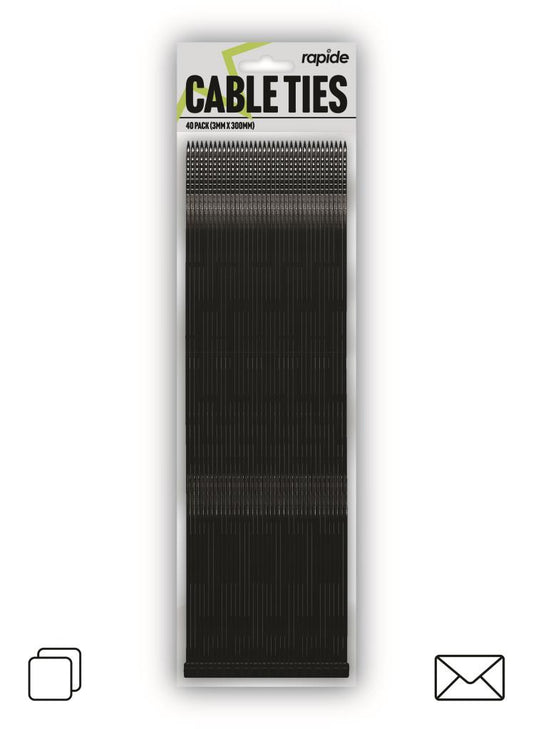 Colliers de serrage Premium 300 mm Rap - Lot de 40 | Gestion des câbles robuste pour des solutions organisées