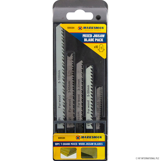 10pc Mixed Jigsaw Blades Set for Ultimate Versatility