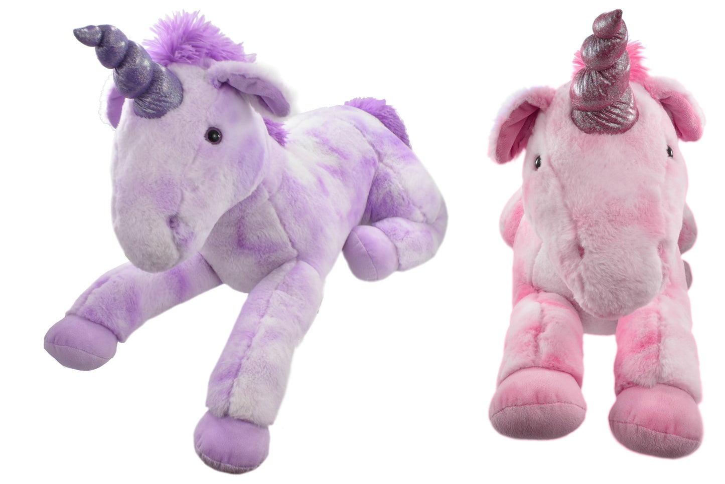 Blottissez-vous contre nos licornes en peluche de 100 cm en position allongée