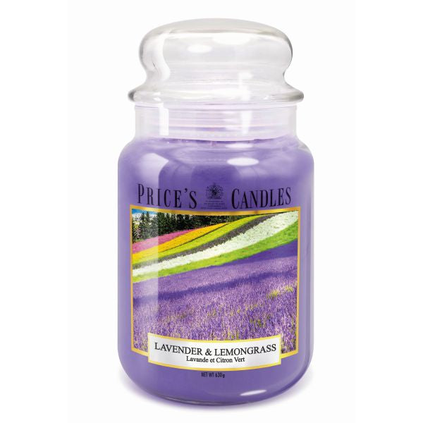 Prices Candles Scented Candle Lavender & Lemongrass (630g)