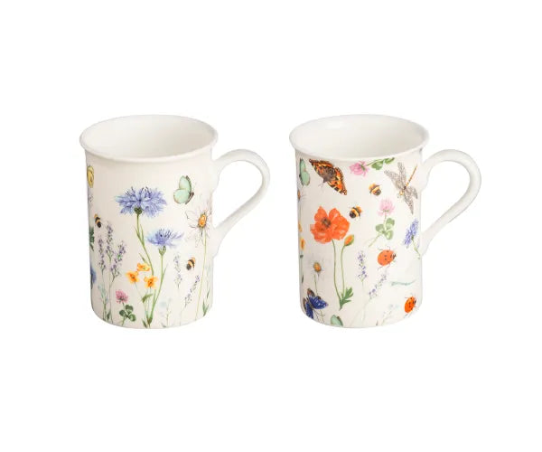 Mug en Porcelaine Fine Haie Assortis 30cl - Tasses à Thé et à Café Élégantes.