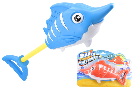 Swordfish Water Gun On Tie Card (2 Assorted) - Fun Outdoor Water Play Toys for Kids