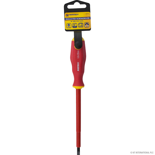 5" (12.5cm) Insulated Flat Screwdriver for Precision Work