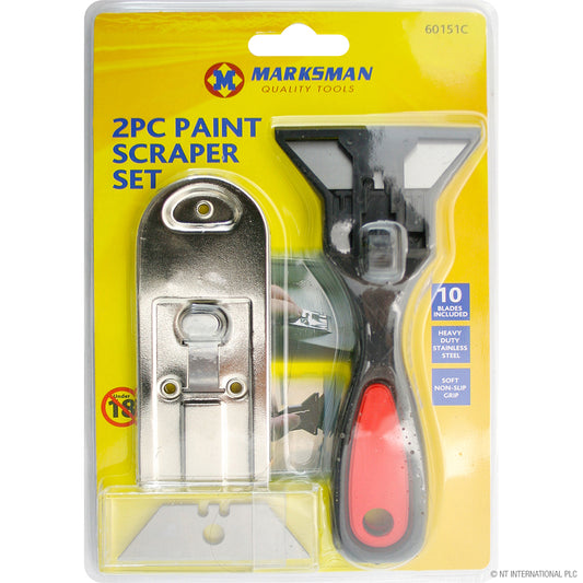 Professional 2pc Paint Scraper Set for Effortless Surface Preparation