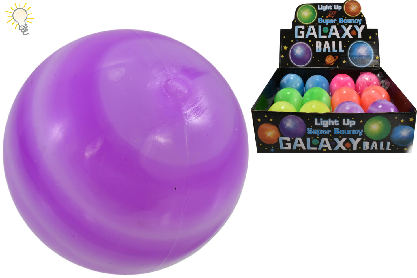 Illuminez votre temps de jeu avec notre balle galaxie super rebondissante et lumineuse