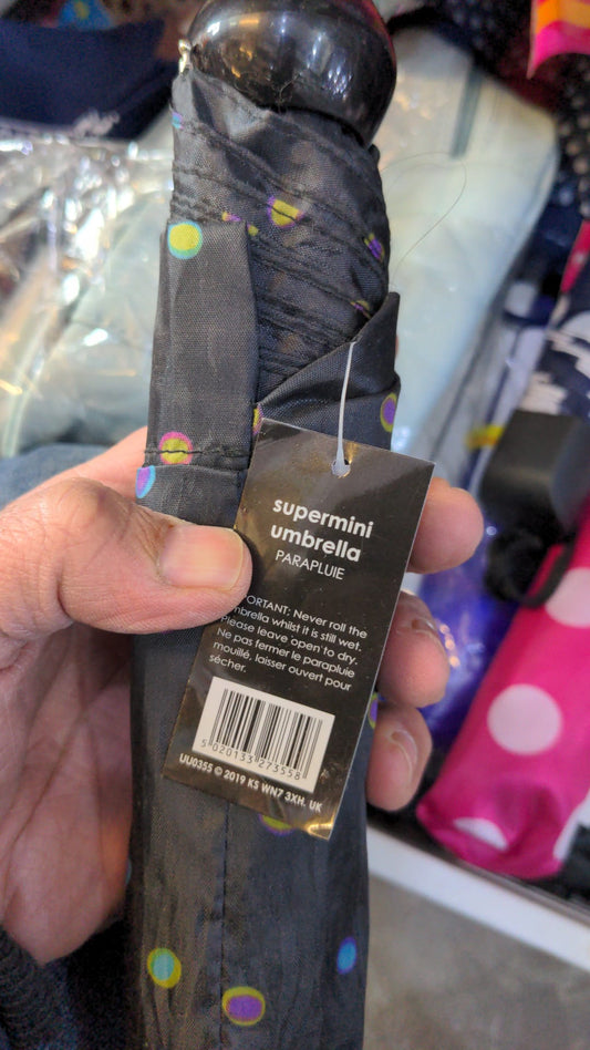 Parapluie Supermini « Restez au sec partout » - Compact, portable et élégant