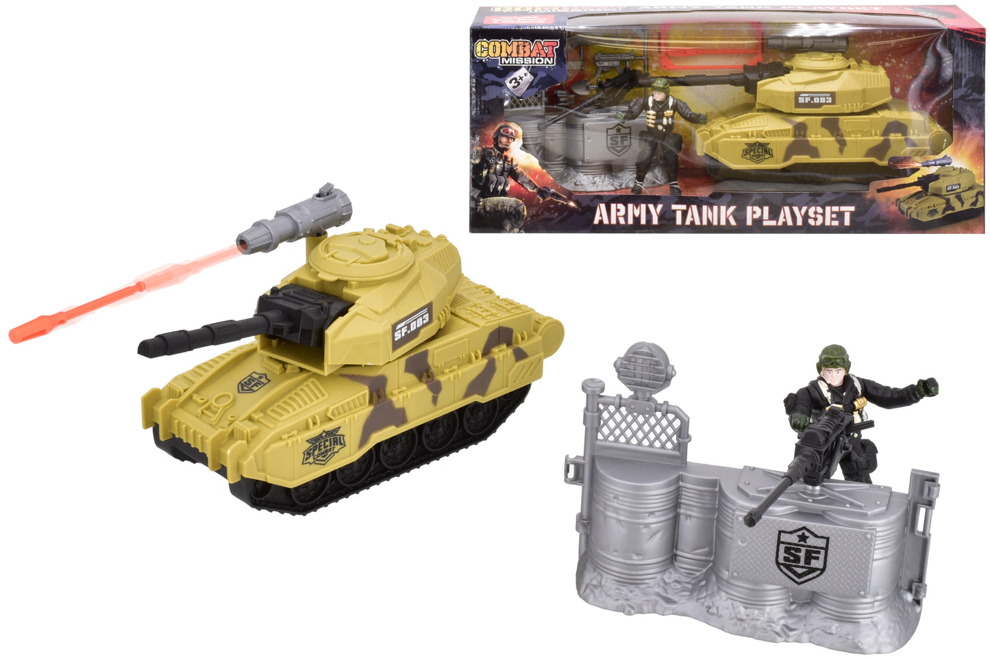 Partez à l'aventure avec notre coffret de jeu de char militaire | Emballage attrayant avec fenêtre de présentation