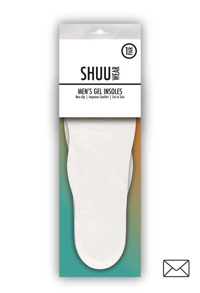 SHUU Clear Gel Insoles - Premium Shoe Inserts for Ultimate Support