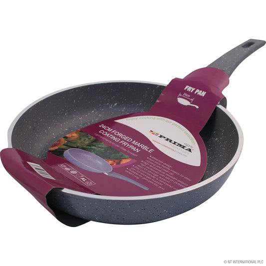 Poêle à frire forgée de qualité supérieure de 24 cm en gris élégant avec fond à induction, casserole antiadhésive de haute qualité pour des repas parfaits