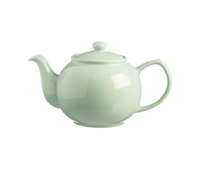 Théière menthe 6 tasses, en céramique élégante, pour des moments de thé parfaits