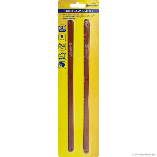 Découpe de précision avec 8 lames de scie à métaux 30 cm - Outils essentiels