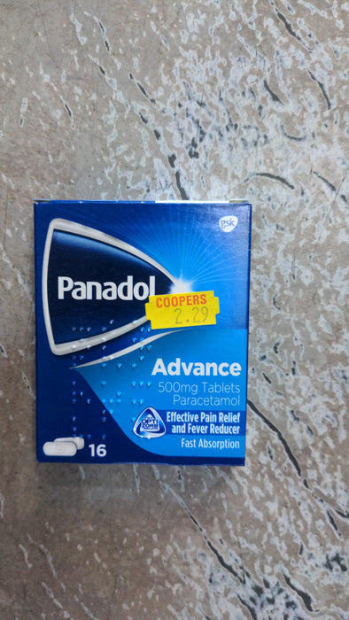 Panadol Advance Pain Relief and Fever Reduction 16 Tablets