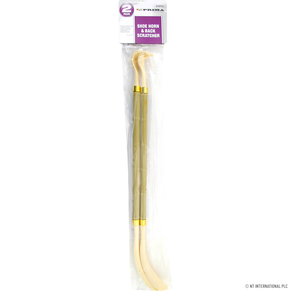 2pc Shoe Horn and Back Scratcher Set.