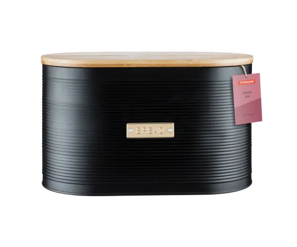 Sublimez votre cuisine avec l'élégante boîte à pain Otto noire.