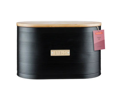 Sublimez votre cuisine avec l'élégante boîte à pain Otto noire.