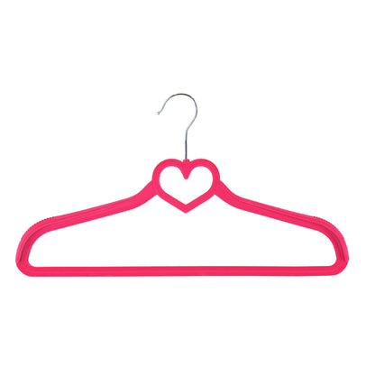 Porte-manteau Petit Cœur - Rose Vif | Solution de Rangement Élégante.