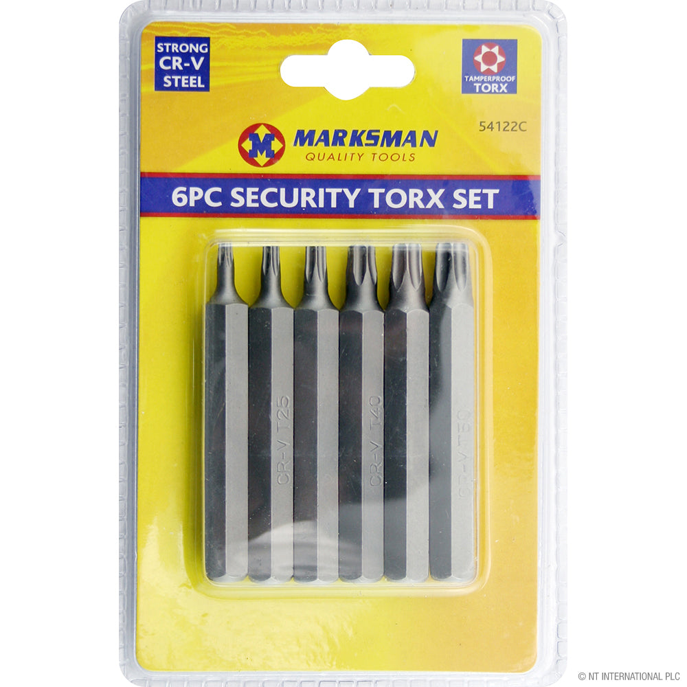 Jeu d'embouts de sécurité Torx 6 pièces – Outils durables pour précision et protection