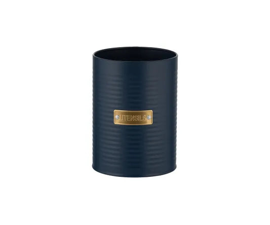 Pot à ustensiles Otto bleu marine : solution de rangement élégante pour votre cuisine.