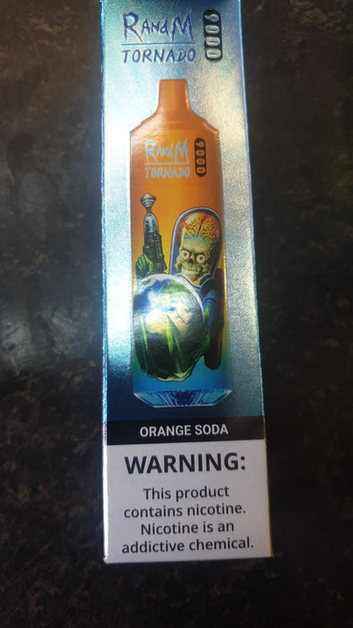 Refreshing R and M Tornado Orange Soda
