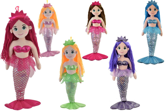 Discover Magical 80cm Plush Mermaids in 6 Stunning Colours