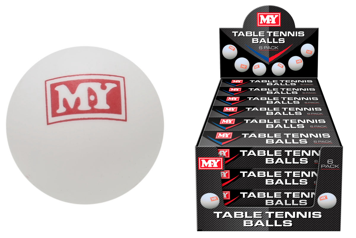 Ball M M.Y 6 Pack Table Tennis Balls/ Ping Pong Balls – Coopers Of Barnet