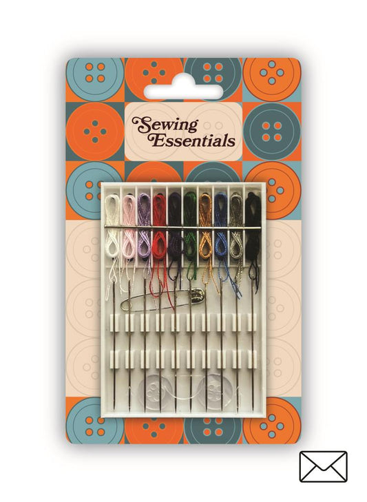 Threaded Needle Kit 10PK - Essential Sewing Supplies for Precision Stitching