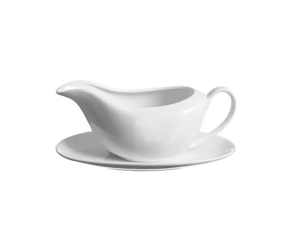 Saucière et soucoupe Simplicity : un indispensable de la table élégante.
