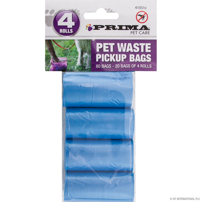 Convenient 4-Pack Pet Waste & Refuse Pick-Up Bags .